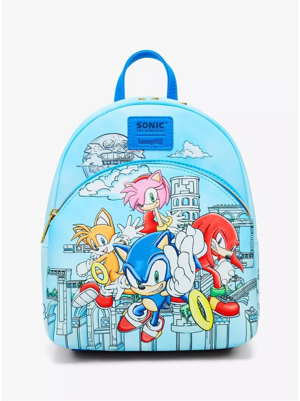 Sonic the Hedgehog Blue Character Mini Backpack by Loungefly